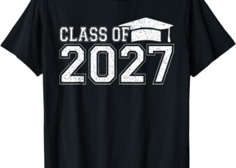 Class of 2027 Kindergarten Graduation First Day of School T-Shirt