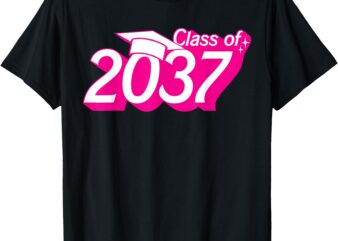 Class of 2037 First Day of School Graduation Pre-k to 12th T-Shirt