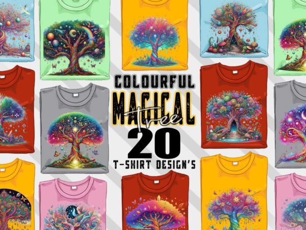 Retro blooming bonsai tree t-shirt design bundle with 20 designs – download instantly retro vintage t-shirt