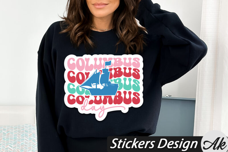 Columbus Day Stickers Bundle