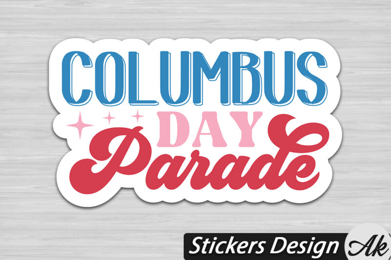 Columbus day parade Stickers