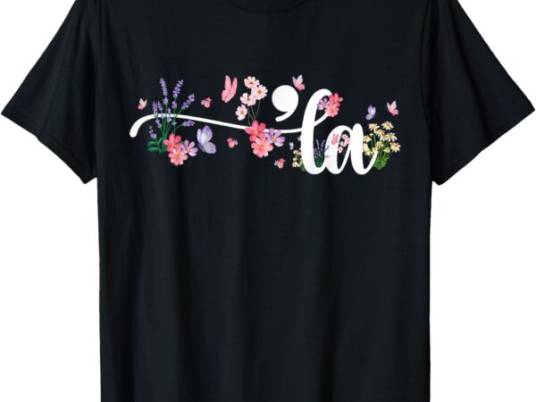 Comma la kamala harris vintage floral feminine president t-shirt