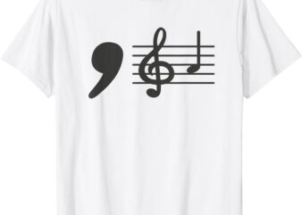 Comma La Music Notes Kamala Harris Music Teacher Elections T-Shirt