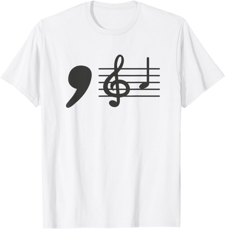 Comma La Music Notes Kamala Harris Music Teacher Elections T-Shirt