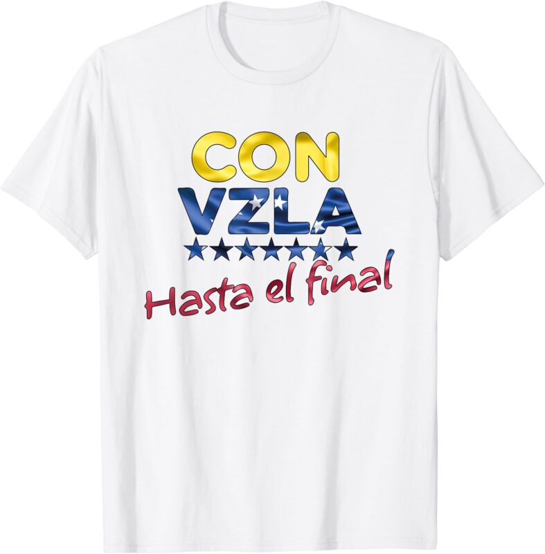 Con Venezuela Hasta el Final Maria Corina Machado Edmundo T-Shirt