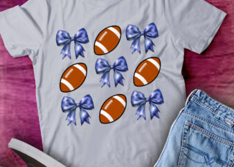 Coquette Football Bow Girl Sports Mom Game Day Gift lts-d t shirt vector file