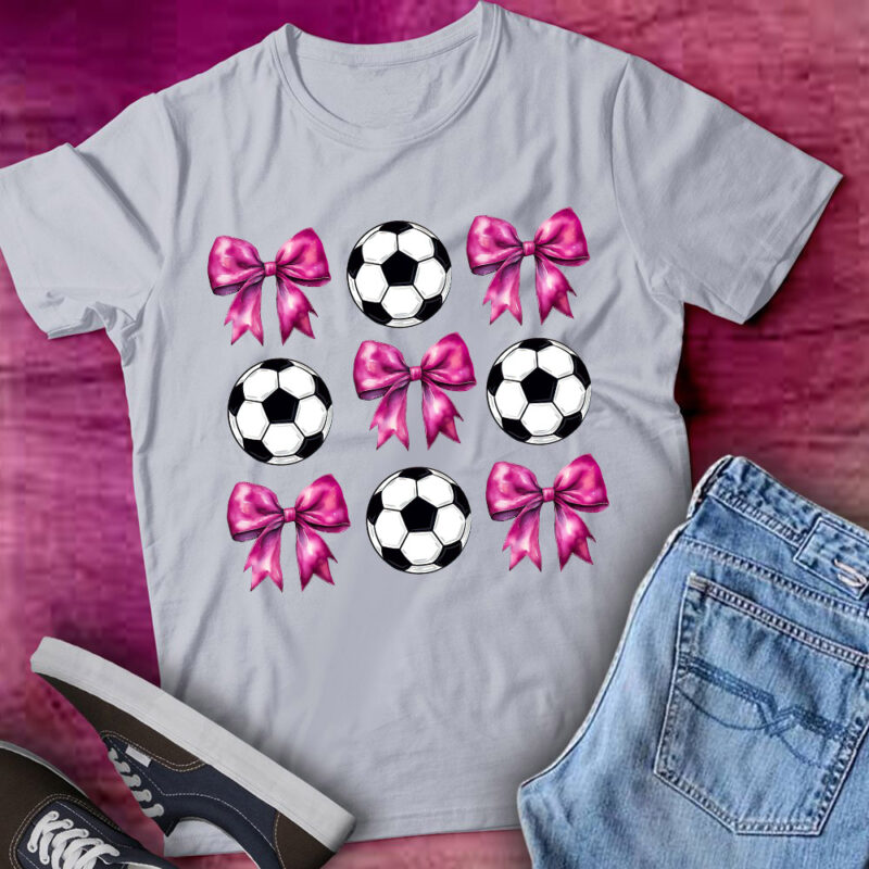 Coquette Soccer Bow Game Day Cute Girl Bow Soccer Mom Gift lts-d