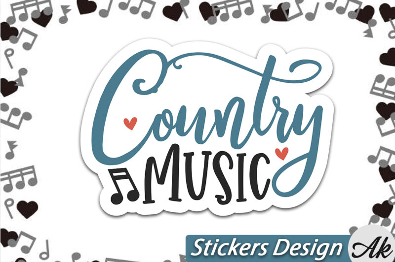 Country music Stickers