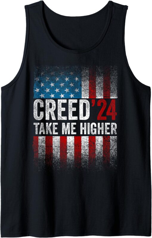 Creed ’24 Take Me Higher Vintage Vintage USA FLAG Tank Top