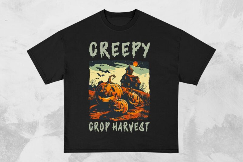 Halloween Farm T-shirt Design Bundle