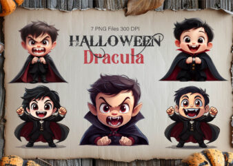 Cute cartoon Dracula. TShirt Sticker.