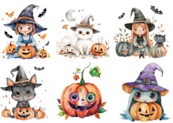 Cute Cartoon Halloween t shirt vector file