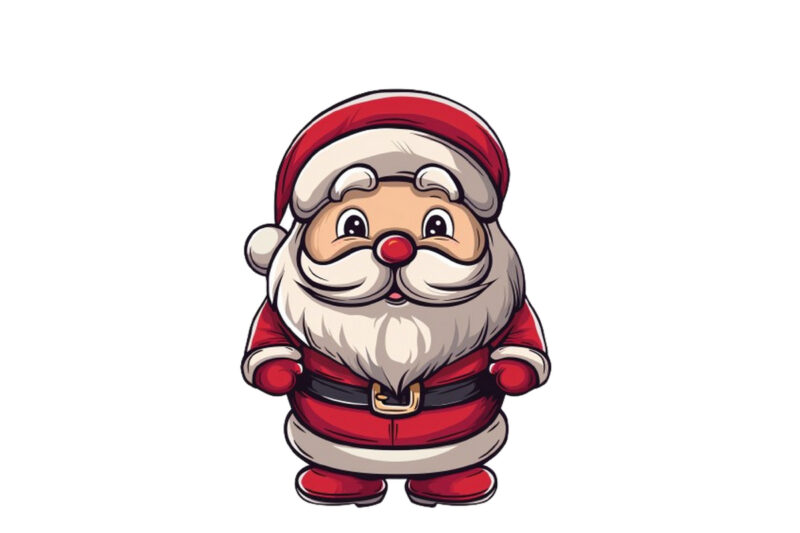 Cute cartoon Santa Claus