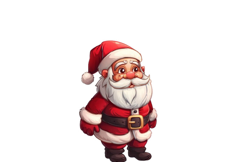 Cute cartoon Santa Claus