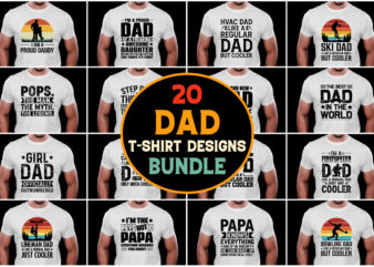 Dad T-Shirt Design Bundle