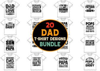 Dad T-Shirt Design Bundle