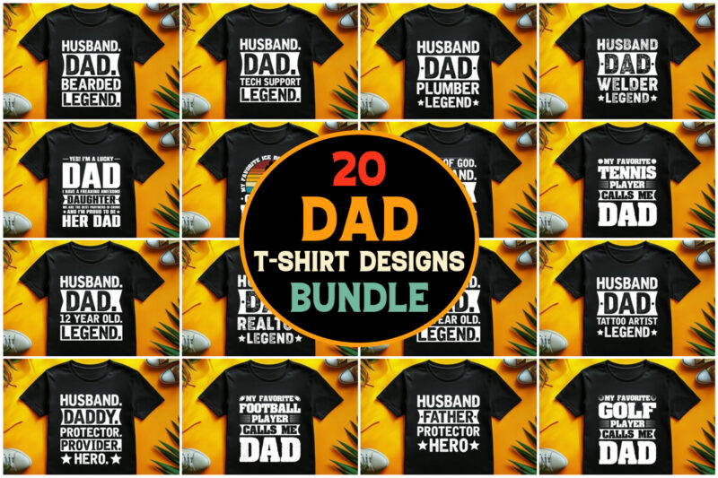 Dad T-Shirt Design Bundle