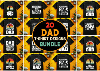 Dad T-Shirt Design Bundle