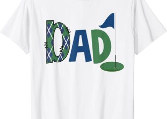 Dad of The Birthday Boy Hole in One Golf Sport Matching T-Shirt