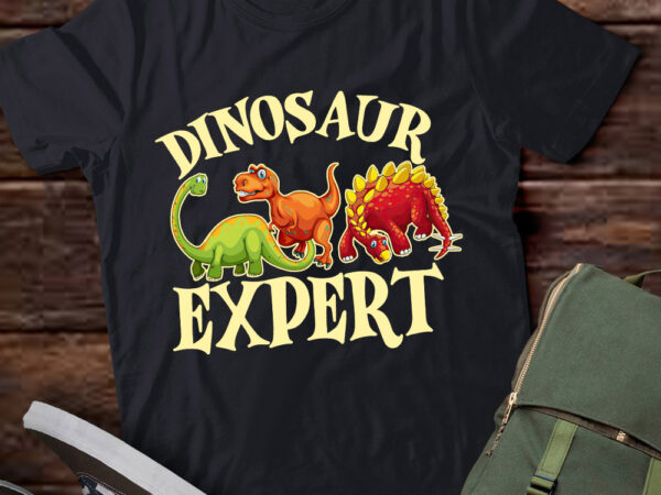 Dinosaur dinosaurs expert paleontologist for kids boys girls t-shirt ltsp