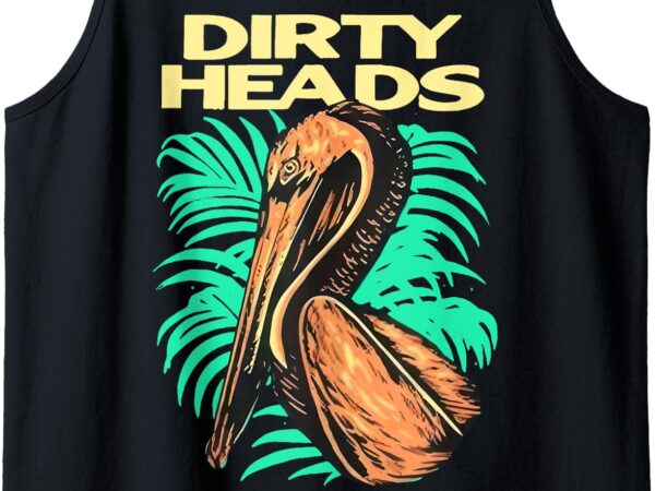 Dirty heads huntington beach ca tour tank top t shirt vector illustration