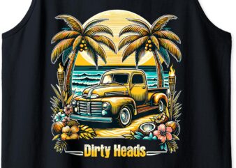 Dirty, Heads Retro Beach T-Shirt Tank Tank Top