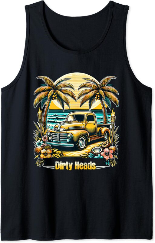 Dirty, Heads Retro Beach T-Shirt Tank Tank Top