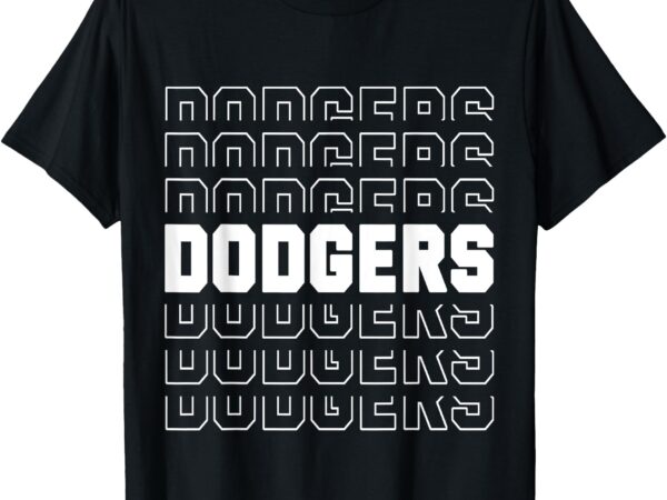 Dodgers name retro vintage apparel gift dodgers lover t-shirt