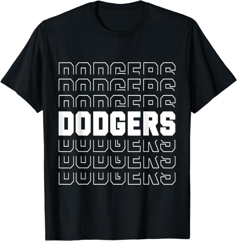 Dodgers Name Retro Vintage Apparel Gift Dodgers Lover T-Shirt