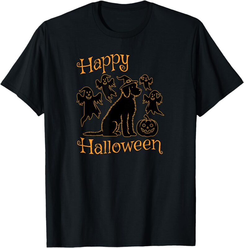 Doodle Silhouette Happy Halloween T-Shirt