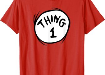 Dr. Seuss Thing 1 Emblem T-Shirt