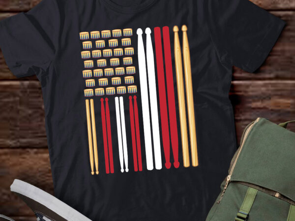 Drummer american flag drumming patriotic drum gift lts-d t shirt vector illustration