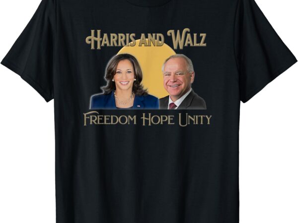 Elect harris walz 2024 kamala and tim president and vp t-shirt