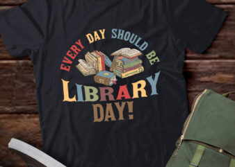 Every Day Should Be Library Day Librarian Library Quotes lts-d vector clipart