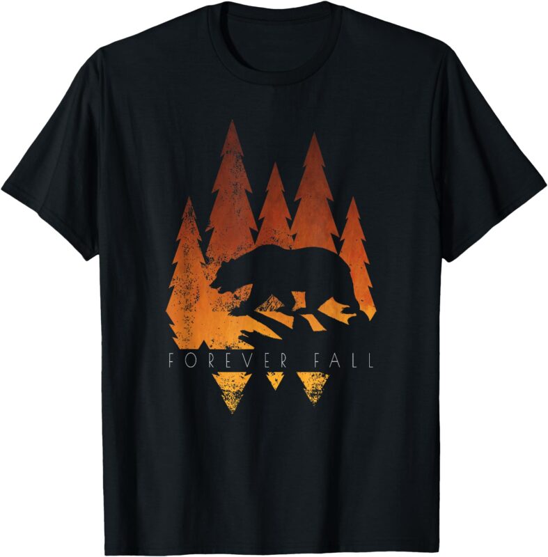 Fall – Autumn – Bear in Trees – Fall Color – Stylish T-Shirt