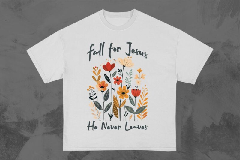 Fall for Jesus T-shirt Design Bundle