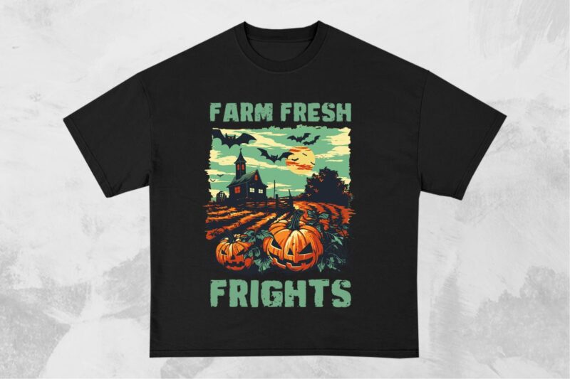 Halloween Farm T-shirt Design Bundle