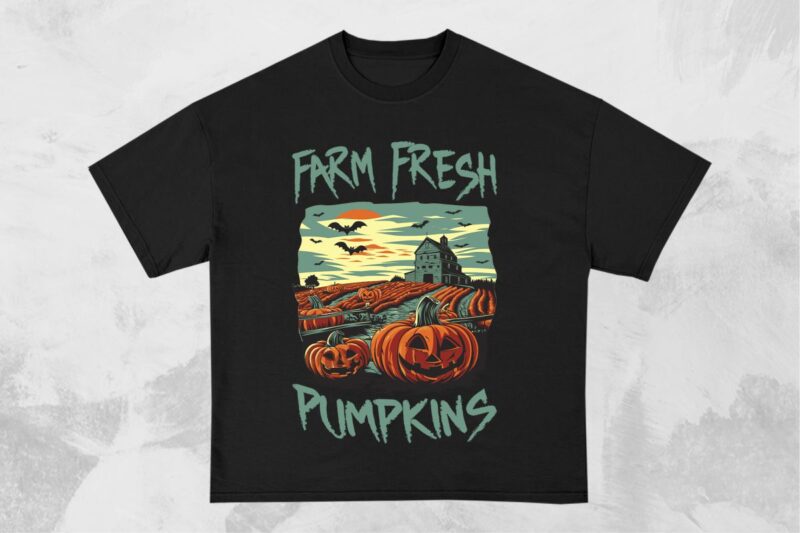 Halloween Farm T-shirt Design Bundle