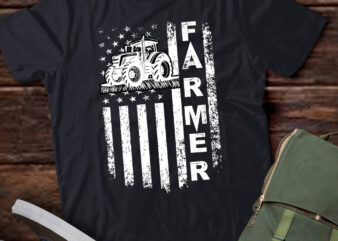 Farming Tractors USA American Flag Patriotic Farming Gifts lts-d t shirt graphic design