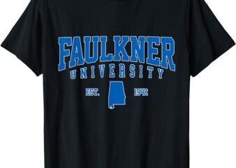 Faulkner University Arch Vintage Retro College Sports T-Shirt