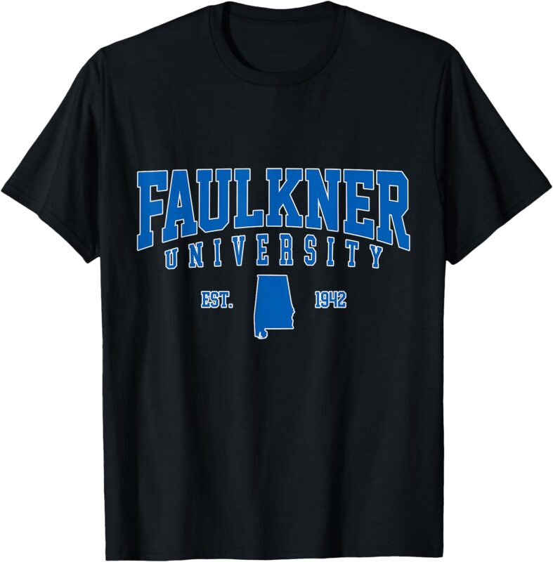 Faulkner University Arch Vintage Retro College Sports T-Shirt