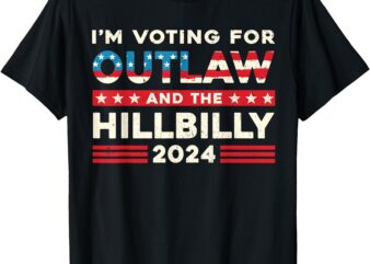 Felon And Hillbilly 24 Pro Trump 2024 Flag Funny Political T-Shirt