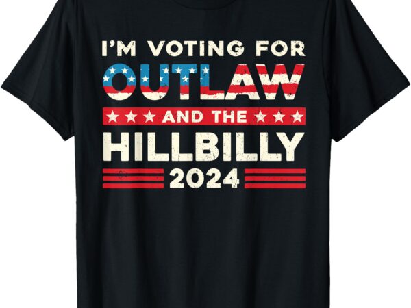 Felon and hillbilly 24 pro trump 2024 flag funny political t-shirt