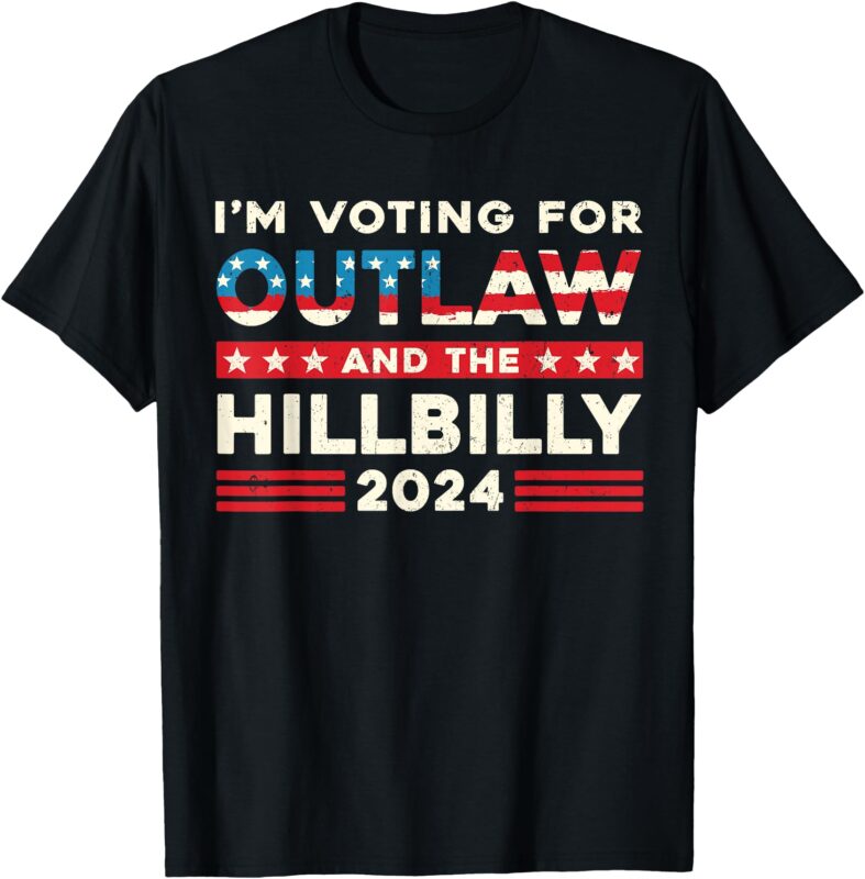 Felon And Hillbilly 24 Pro Trump 2024 Flag Funny Political T-Shirt