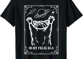 Feral Era Raccoon Tee – Cosmic Adventure Design T-Shirt