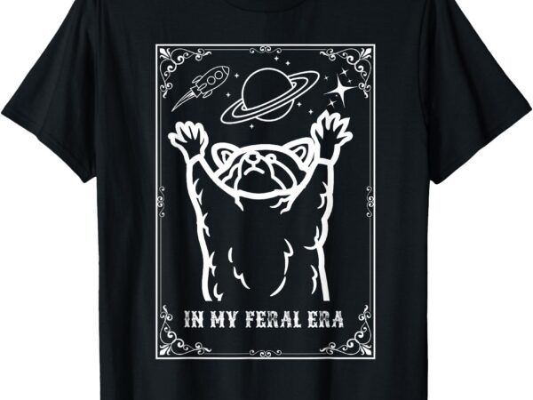 Feral era raccoon tee – cosmic adventure design t-shirt