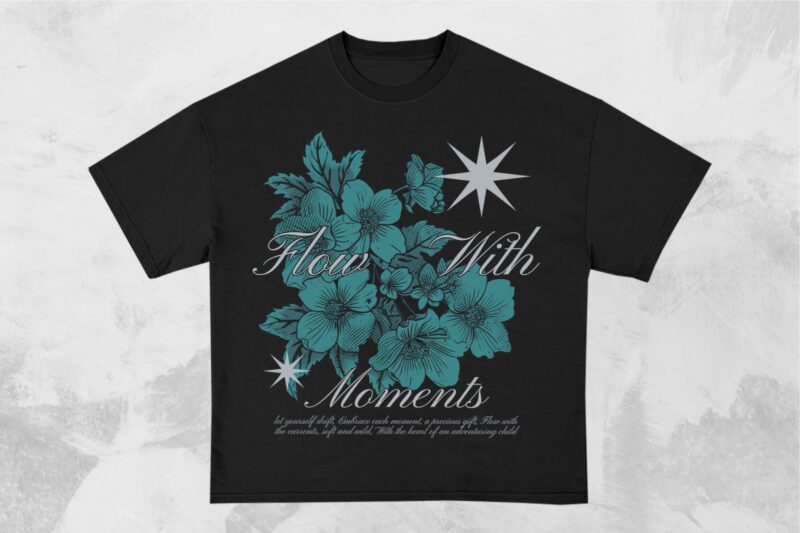 Flower Good Vibe T-shirt Design Bundle