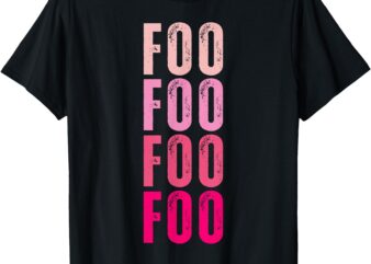 Foo Personalized Name I Love Foo Vintage T-Shirt