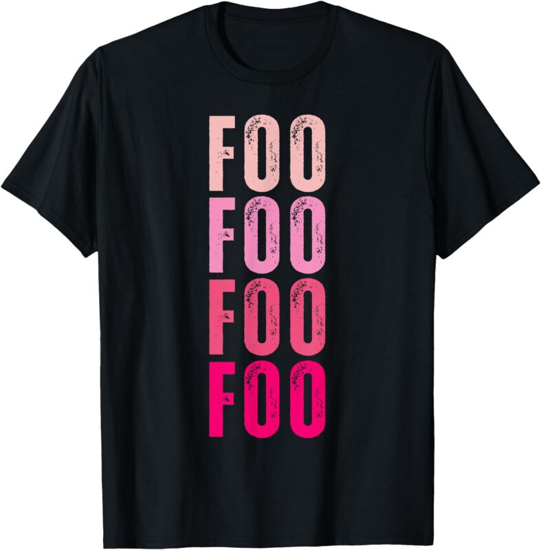 Foo Personalized Name I Love Foo Vintage T-Shirt