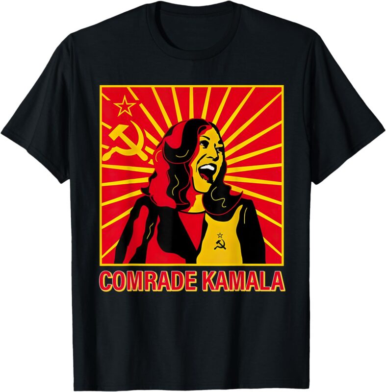 Fun Socialist Comrade Kamala Commie La Harris 2024 Kammunism T-Shirt